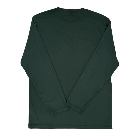 Green Bay Packers Men's Shirt Large Green Coolbase Majestic Long Sleeves Logo - Picture 6 of 7